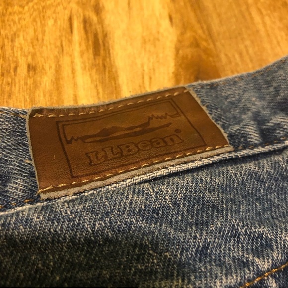 Vintage LL Bean Womens Size 14 Snowflake Flannel Lined Jeans Made In USA - Picture 9 of 11